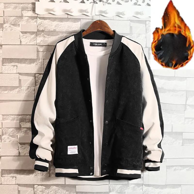 Men's Autumn Trend Fashion Denim Jacket Baseball Warm Clothes Workwear Men's Slim Jacket