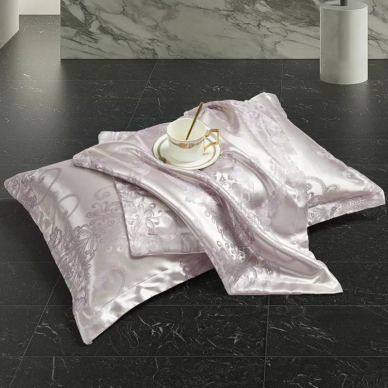 European-style High-end Jacquard Pillow Core for Bedroom Bed Double Pillowcase 48×74cm