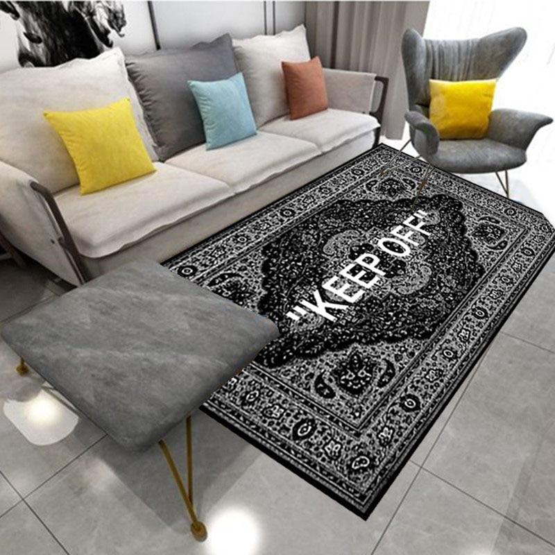 Light Luxury Trendy Brand Carpet Living Room Coffee Table Blanket Printed Floor Mat Living Room Area Rugs Bedroom Bedside Bay Window Carpet
