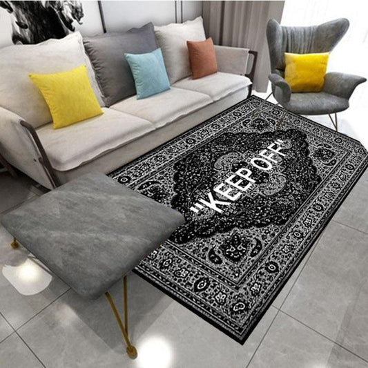 Light Luxury Trendy Brand Carpet Living Room Coffee Table Blanket Printed Floor Mat Living Room Area Rugs Bedroom Bedside Bay Window Carpet