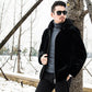 Mink Fur Coat Winter Fur Coat Imitation Mink Hooded Jacket Large Size Solid Color Casual Men's Jacket