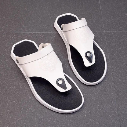 Men's Sandals Summer Flip Flops Non-slip Beach Shoes Men Driving Dual-use Flip-flops Sandals and Slippers