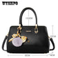 Fashion Lady Bag Large Capacity Single Shoulder Messenger Bag All-match Handbag Hair Ball Decoration