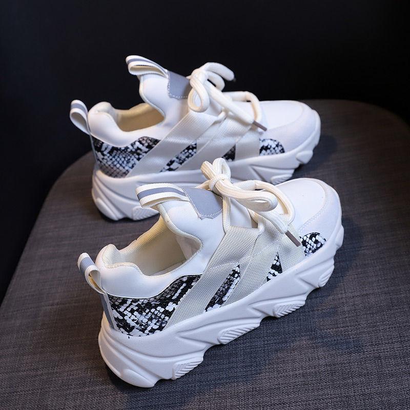 Harajuku Style Spring  Summer Sports Shoes Female Students Korean Sports Shoes Increased Casual Breathable Running Shoes