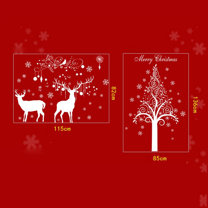 [Christmas Monopoly] Large size christmas decorations for home wall decor decals Christmas deer wall