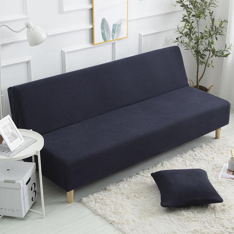 Armless Sofa Cover  Elastic Printed Armless Folding Sofa Bed Cover Folding Modern Stretch Sofa Bed Slipcover Couch Protector