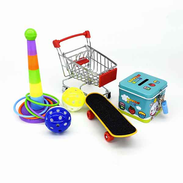 12 Packs Parrot Bird Toy Combination Set Product Ring Skateboard Cart Ball Bite Training Interactive Equipment