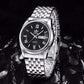 Casual Skeleton Clcok Men Automatic Mechanical Business Army Sport Gift Wrist Watch