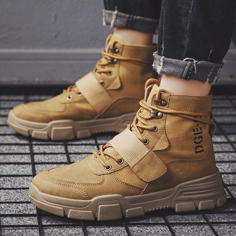 Men's Army Military Boots Casual Sneaker Autumn Winter Fashion Martin Boots Men's Shoes Desert Boots