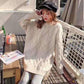 Autumn and Winter Lazy Wind To Wear Loose Mid-length Sweater Women Thick Sweater Coat