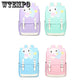 Primary school bag girl canvas backpack cute rabbit printing Korean campus backpack