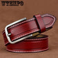 Leather Belts for Women Jeans Strap Vintage Metal Pin Buckle Fashion Style Trouser Cummerbunds