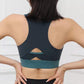 Front Zipper Shockproof Running Fitness Bra High-intensity Sports Underwear Vest Cross Beautiful Back Yoga Bra Push Up Bra Top Yoga Tank Tops