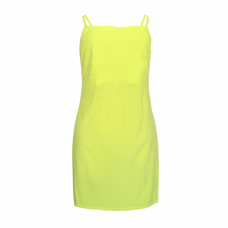 Summer Strap Beach Skirt Sexy Backless Bow A-line Dress Summer Casual Dress