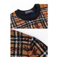 Men's Sweater Plus Velvet Thick Knit Sweater Round Neck Printing Long-sleeved T-shirt Plus Size Men's Casual Top