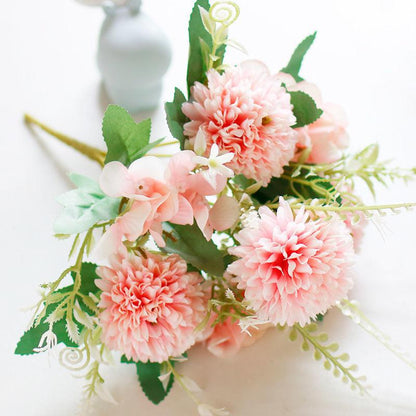Nordic Simulation Hydrangea Roses Living Room Table Decoration Fresh Flower Arrangement Floral Home Decoration Dried Flowers