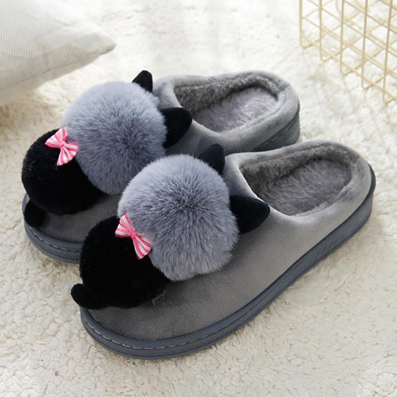 Indoor Casual Cotton Slippers Men's and Women's Slippers Keep Warm and Comfortable In Autumn and Winter