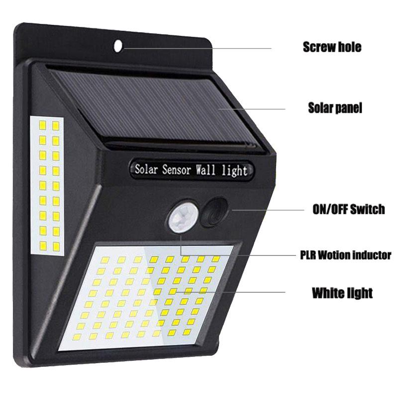 Solar Light Household Outdoor Garden Light Human Body Induction Waterproof Led Wall Light Rural Toilet Lighting Street Light