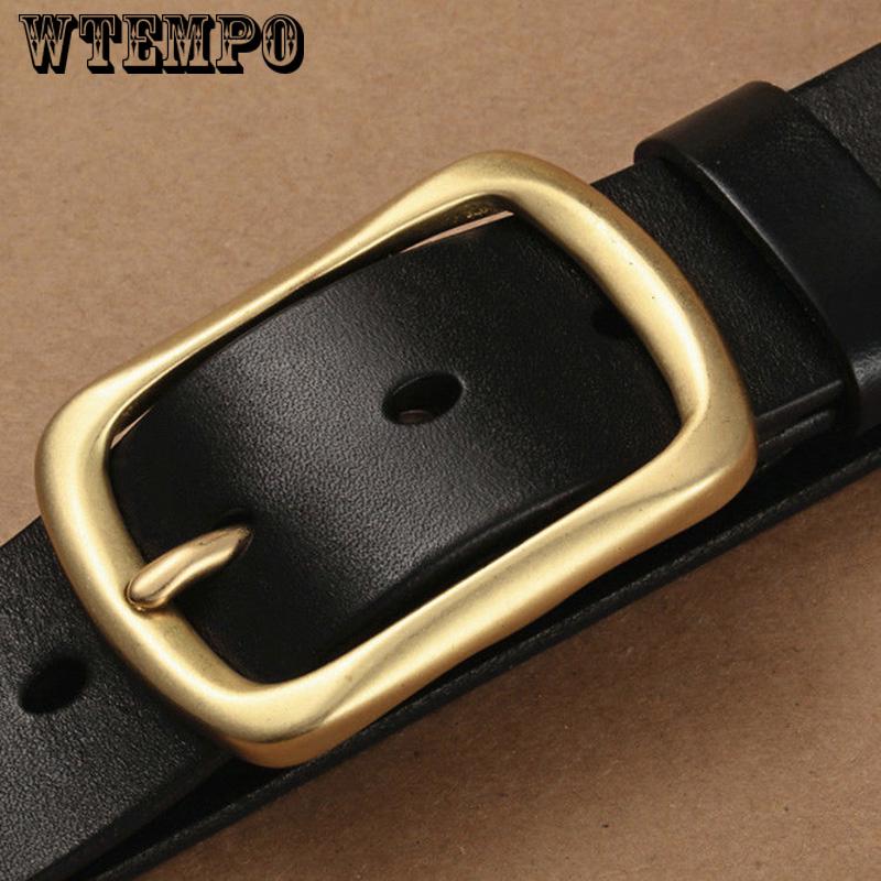 Genuine Leather Belt for Men Male Jeans Belt Men's High Quality Casual Pants Belt Vintage Pin Buckle