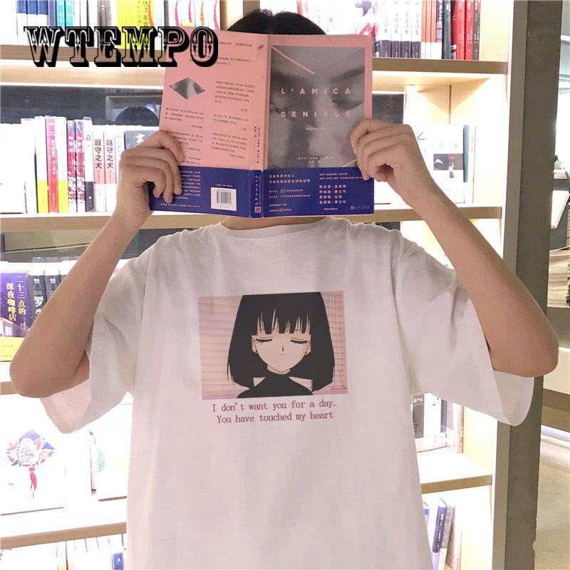 WTEMPO Harajuku  Tshirt Sexy  Print Short Sleeve Tops Tees Summer Fashion Casual  Lady T-Shirt