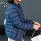Down Cotton Lightweight Small Padded Coat Women Short Middle-aged Mother Thin Autumn and Winter Plus Size Padded Coat