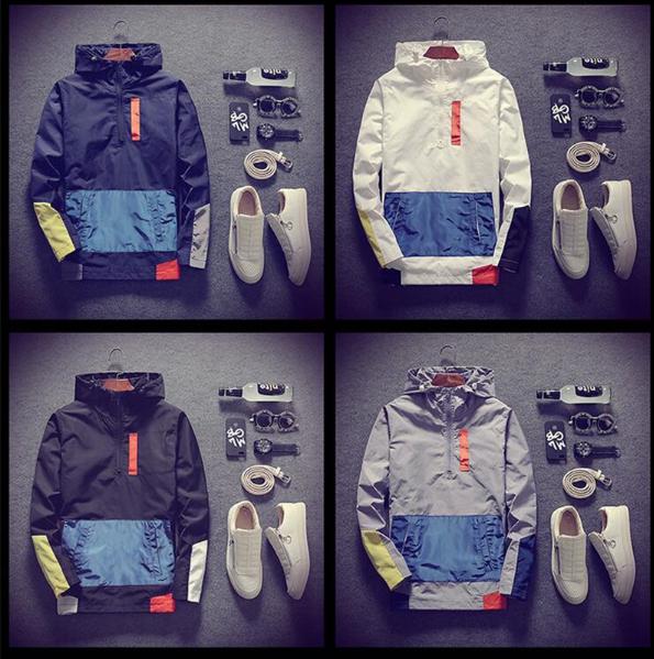 New Casual Men's Jackets Waterproof Hooded Coats Men Outerwear Casual Brand Male Clothing