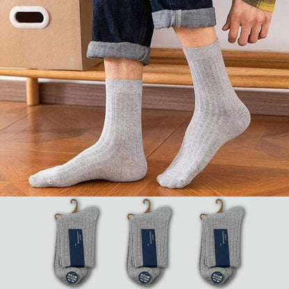 Cotton Socks Men's Medium Socks Deodorization and Sweat Absorption Spring and Autumn Period Cotton Men's Socks Thin Men's Stockings Sports Socks