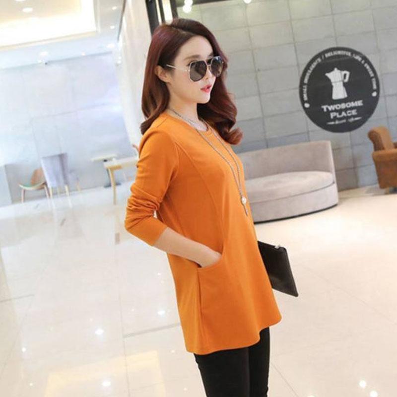 Thin Spring Fall Casual Women T Shirts Long Sleeve Fashion  Slim Women Clothes Long Tops Pullover