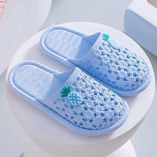 Women's Anti-Slip Indoor Slippers Summer Soft Bottom Outer Wear Casual Blue Beach Sandals