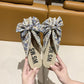 Lazy Non-open Toe Half Slippers Women's Summer Fashion Outer Wear Soft Bottom Small Floral Muller Sandals and Slippers
