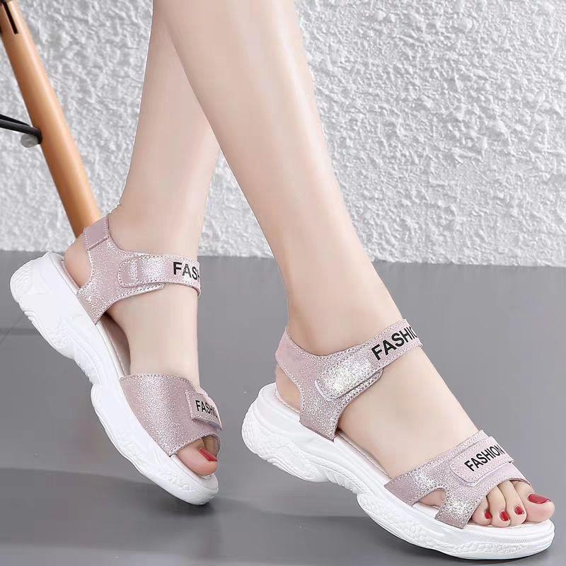 Sandals Ladies Students Korean Version  Roman Shoes Flat College Style Wild Summer Fashion Comfortable  Breathable