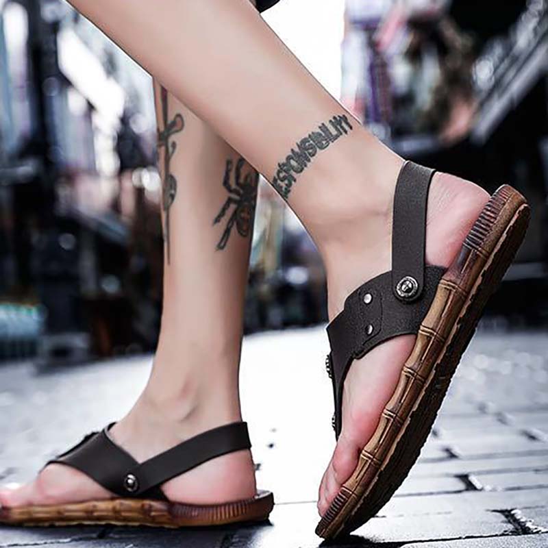 Summer Sandals Men's Outer Wear Men's Beach Shoes Non-slip Sandals and Slippers Wear-resistant Flip-flops Men