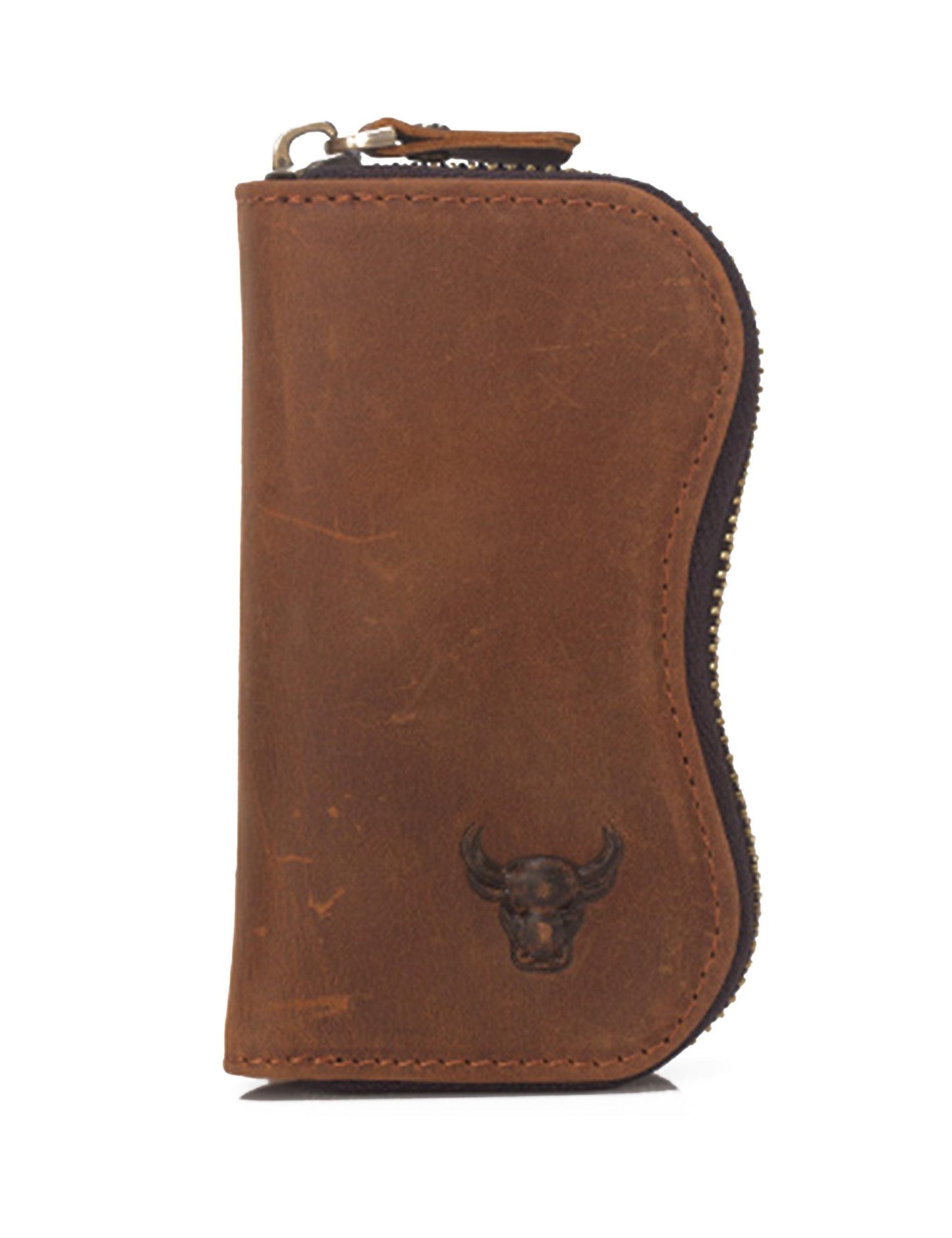 Vintage Retro Style Crazy Horse Genuine Leather Cowhide Super convenient Key Case Wallet