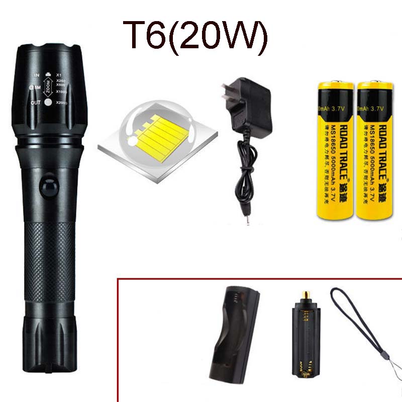 P70 Flashlight Strong Light Rechargeable Ultra-bright Long-range Special Forces Field Outdoor Household Xenon Small Led Light