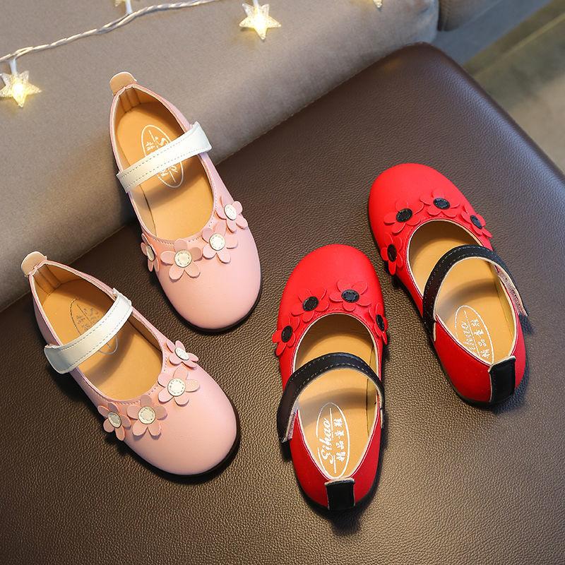 Girls' Leather Shoes  Spring  Summer Single Shoes  Children's Toddler Shoes Cute Female Baby Soft-soled Princess Shoes