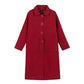 Autumn and Winter Coat Women's Large Size Mid-length Plus Cotton Thick Woolen Loose Casual Coat