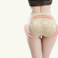 Women's Spring Summer Large Size Causal Briefs High Waist Solid Color Seamless Lace Hip Lift Panties