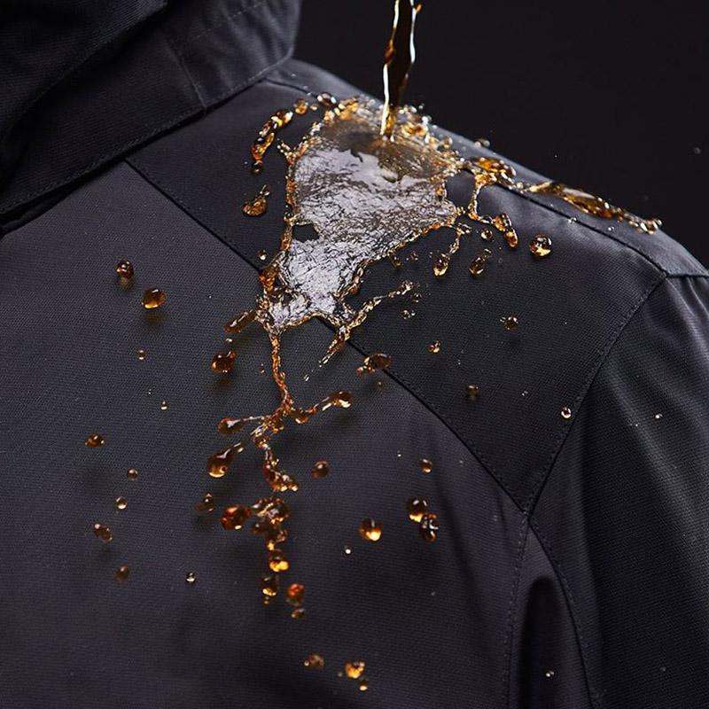 Men's Three-in-one Outdoor Sportswear Clothing Large Size Soft Shell Jacket Windproof and Waterproof Mountaineering Camping Outdoor Windbreaker