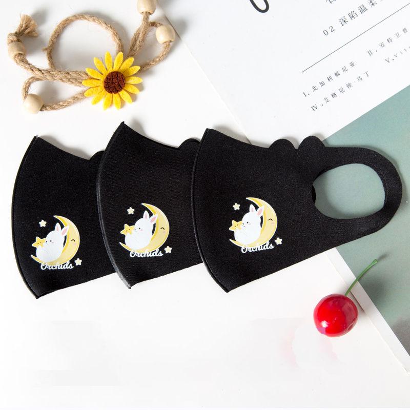 Children's masks summer breathable ice silk cotton kids baby masks dustproof washable masks reusable