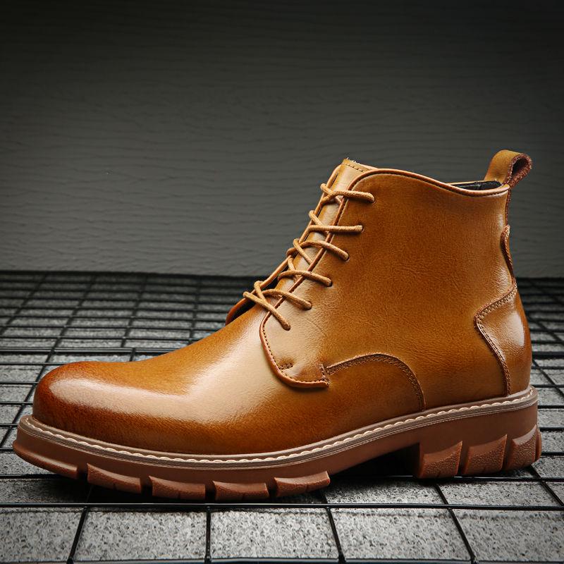 Martin Boots Men's British Style Retro High-top Shoes Autumn Men's Leather Shoes Casual Shoes