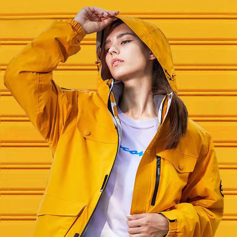 Outdoor Jacket Women's Three-in-one Detachable Plus Velvet Thick Windproof Waterproof Autumn and Winter Jacket Men and Women The Same Clothes
