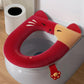 Four Seasons Universal Toilet Seat Cushion Household Bathroom Toilet Cover Cute Cat Waterproof Thickening Toilet Seat Covers