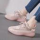 High Quality Women's Summer Sports Shoes Breathable Lightweight Mesh Shoes Students Wild Ins Running Shoes Girls Sneaker