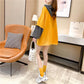 Mid-length Sweater Winter Fashion Letter Printing Solid Color Middle School Student Women's Jacket