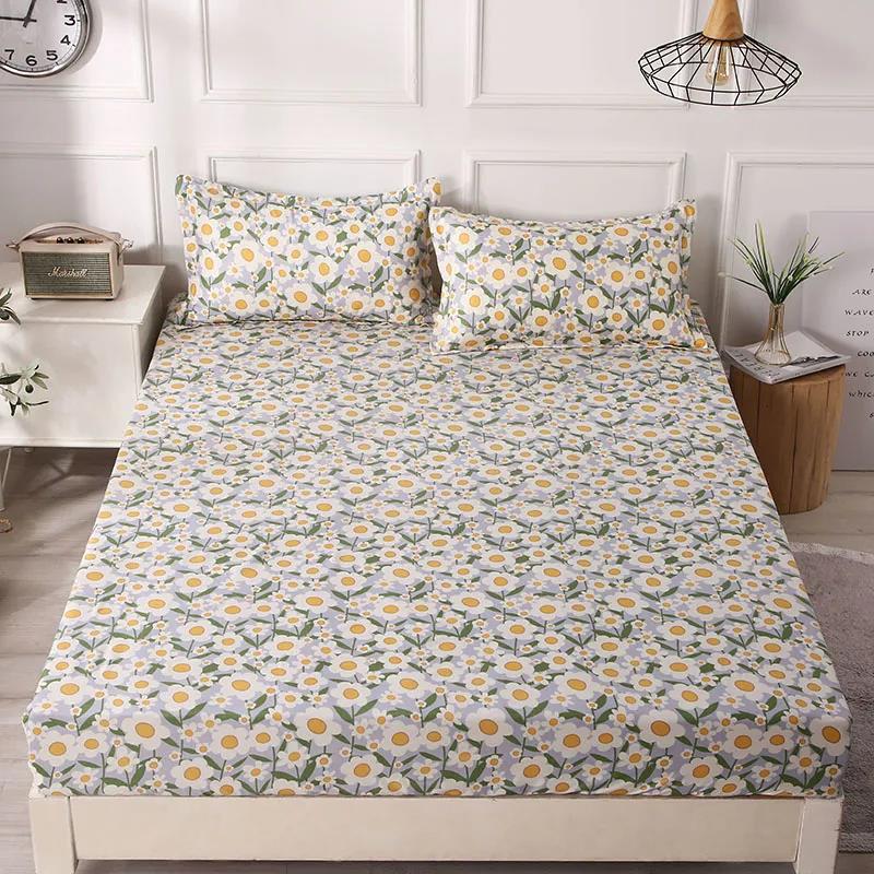 Mattress Cover Single-piece Non-slip Fixed All-inclusive Mattress Dust-proof Protective Cover Single Double Bedding