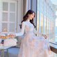 Fashion mesh gown sequin dress women autumn and winter dress plus size slim knitted dress woman
