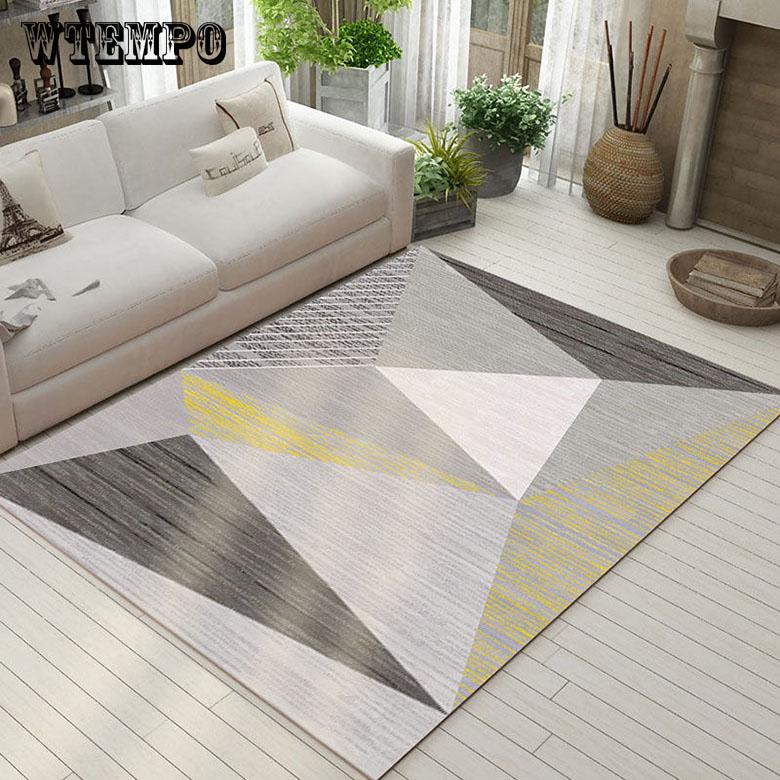 Modern Simplicity Carpet for Living Room Bedroom Geometric Pattern Carpets Non-slip