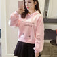 Thin Hooded Character Sweater Women Spring and Autumn All-match Loose Student Clothes