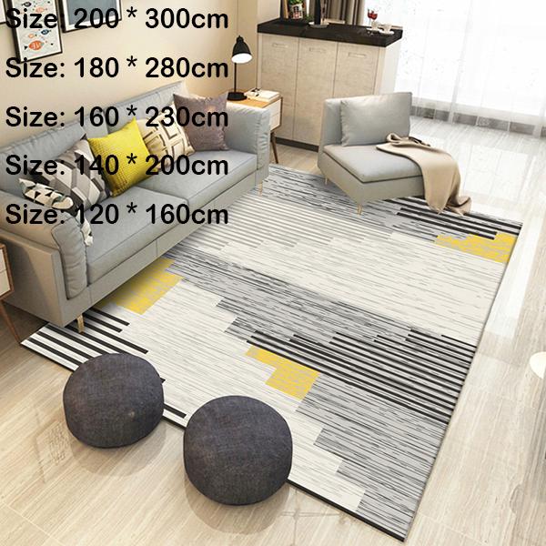 Large size bedside cushion Nordic print 3D rug living room rug bedroom bedside mat doormat