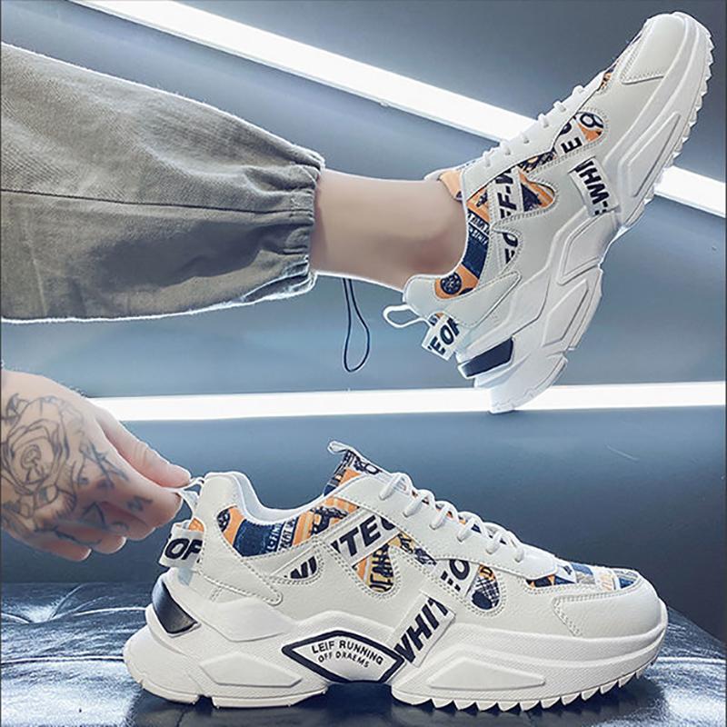 Fashion Men's Sports Shoes Leisure All-match Heightening Shoes Outdoor Running Breathable Clearance Shoes